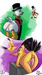  2017 angry_birds anthro avian balls bird bob-jiggles butt chuck_(angry_birds) clothed clothing digital_drawing_(artwork) digital_media_(artwork) disney duck ducktales erection looking_at_viewer male nude penis portrait scrooge_mcduck simple_background smile solo standing video_games 