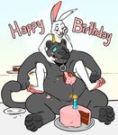  2014 anthro belly big_belly birthday black_nose blush cake candle clothed clothing cubi digital_drawing_(artwork) digital_media_(artwork) duo english_text facial_piercing feline fire flir food fruit fur hi_res hindpaw hypnosis lagomorph licking licking_lips male mammal messy mind_control nose_piercing nose_ring nude one_eye_closed overweight panther paws piercing plate rabbit rubber septum_piercing simple_background smile spiral_eyes strawberry stuffing text tongue tongue_out toony weight_gain white_background white_fur 