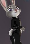  2017 3d_(artwork) 4_fingers adamb/fluffy anthro blender_(software) clothing digital_media_(artwork) disney female judy_hopps lagomorph looking_at_viewer looking_away mammal rabbit rubber solo zootopia 