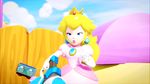  animated blonde_hair blue_eyes gloves gun nintendo princess_peach tagme 