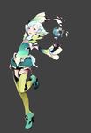  ball blue_eyes blue_hair full_body gloves hotaru_(xenoblade) looking_at_viewer male_focus official_art open_mouth otoko_no_ko short_hair smile solo taiki_(luster) xenoblade_(series) xenoblade_2 