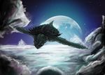  cloud flippers flying gamera gamera_(series) gfan2332 giant_monster kaijuu monster moon night turtle tusks 