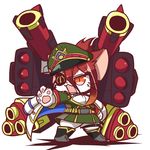 artist_request boots cat cat_busters eyepatch furry hat military_hat military_uniform red_eyes 