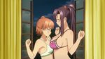  amaya_haruko animated animated_gif bouncing_breasts bra breast_slap breasts large_breasts maken-ki! minaya_uruchi nipples transparent_clothes underwear 