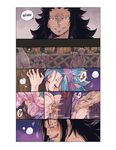  ass black_hair blue_hair clothed_sex fairy_tail gajeel_redfox levy_mcgarden rusky sequential sex text vaginal 