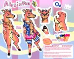  2017 anthro antlers biped blush butt cervine clothed clothing deer digital_drawing_(artwork) digital_media_(artwork) front_view fur hair horn jacket lonelycharart_(artist) male mammal model_sheet nude open_mouth shirt simple_background smile solo standing underwear 