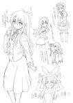  animal_ears bunny_ears bunny_girl bunnysuit fake_animal_ears fate/kaleid_liner_prisma_illya fate/stay_night fate_(series) genderswap genderswap_(mtf) greyscale looking_at_viewer magical_girl magical_ruby monochrome multiple_views rimibure shirouko wand wrist_cuffs 