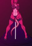  butt_from_front devilking88 digital_media_(artwork) dragon faceless_female female interstellar_demon_stripper reptile rick_and_morty scalie simple_background solo 