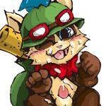  anthro balls cum erection fur league_of_legends looking_at_viewer male open_mouth penis riot_games smile solo teemo_(lol) tongue toony video_games winecrow yordle 