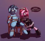  &lt;3 2016 animal_genitalia animal_penis anthro anthrofied balls bdsm big_penis biting_lip blood blue_eyes blue_fur bondage boots bound chair chair_bondage clothing cock_and_ball_torture cum domination dominatrix drooling duo earth_pony edging english_text equine equine_penis erection feather_duster feathers female footwear friendship_is_magic fur garter_belt garter_straps hair holding_object horn horse legwear ligerstorm long_hair maid_uniform mammal my_little_pony orgasm orgasm_denial penis penis_bondage pink_fur pink_hair pinkamena_(mlp) pinkie_pie_(mlp) pony red_eyes restrained rope ruined_orgasm saliva simple_background standing stockings teasing text tickling_penis unicorn uniform 