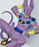  abs anthro balls beerus butt cat claws clothed clothing dragon_ball dragon_ball_super dragon_ball_z ear_piercing erection fangs feline half-closed_eyes hazakyaracely humanoid_penis licking licking_lips loincloth long_ears looking_at_viewer male mammal mostly_nude muscular open_mouth pecs penis piercing presenting presenting_penis reclining seductive sharp_claws sharp_teeth sitting smile solo spread_legs spreading teeth tongue tongue_out yellow_eyes 