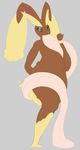  absurd_res anthro big_ears big_tongue black_sclera female hi_res hyper hyper_tongue lagomorph long_tongue lopunny mammal mcnasty nintendo pok&eacute;mon pok&eacute;mon_(species) red_eyes solo tongue tongue_out video_games voluptuous wide_hips 