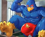  avian bird bulge canine clothing falco_lombardi feet fox fox_mccloud group growth inside macro male male/male mammal mayar nintendo sitting speedo star_fox swimsuit video_games wolf wolf_o&#039;donnell 