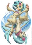  alternate_form anthro avian beak breasts female fin fish freckles gem hippogryph hooves jewelry looking_at_viewer loupgarou mammal marine multiple_versions my_little_pony my_little_pony:_the_movie necklace nipples nude open_mouth open_smile pearl_(gem) princess_skystar pussy seahorse seashell smile solo teats wings 