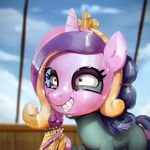  2017 assasinmonkey equine female friendship_is_magic horse mammal mask my_little_pony pony princess_cadance_(mlp) smile solo 