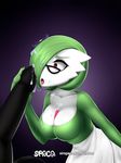  breasts cum duo eyewear female gardevoir glasses humanoid male male/female nintendo not_furry pok&eacute;mon pok&eacute;mon_(species) solo_focus spaca tongue tongue_out video_games 