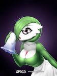  breasts eyewear female gardevoir glasses humanoid litwick nintendo not_furry pok&eacute;mon pok&eacute;mon_(species) solo spaca tongue tongue_out video_games 