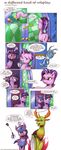  2017 absurd_res changeling comic costume dialogue english_text equine friendship_is_magic hi_res horn mammal my_little_pony nightmare_moon_(mlp) riding_crop roleplay saturdaymorningproj starlight_glimmer_(mlp) text thorax_(mlp) trixie_(mlp) twilight_sparkle_(mlp) unicorn whip winged_unicorn wings 