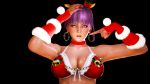  1girl 3d absurdres ayane_(doa) bikini breasts christmas dead_or_alive dead_or_alive_5 highres honey_select honeykai_(artist) illusion_soft swimsuit 