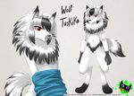  breasts canine cloth design female mammal nsfw-dealer pinup pose redeyereaper rer silent-sid silent-sid_1992 standing stare tsukiko were werewolf wolf 
