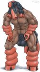  2016 5_fingers abs angry animal_genitalia animal_penis anthro anthrofied arm_tuft balls biceps big_balls biped black_balls black_body black_hair black_nipples black_penis black_tail brown_body collarbone digital_drawing_(artwork) digital_media_(artwork) dreadlocks equine equine_penis facial_markings front_view frown full-length_portrait fully_sheathed grey_eyes hair humanoid_hands japanese kemono leaning leaning_forward leg_tuft male mammal mane markings mudsdale multicolored_body multicolored_hair muscular muscular_male muzzle_(marking) namecat navel nintendo nipples nude orange_body orange_hair orange_tail pecs penis pok&eacute;mon pok&eacute;mon_(species) pok&eacute;morph portrait pseudo_clothing quads shadow sheath simple_background solo standing two_tone_hair two_tone_tail veiny_muscles video_games white_background 