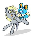  &lt;3 2013 black_eyes blonde_hair blue_skin blue_tongue derpy_hooves_(mlp) digital_media_(artwork) ears_up equine eye_contact feral friendship_is_magic froakie fur gloves_(marking) grey_fur hair heart_tongue horse mammal markings mt multicolored_skin my_little_pony nintendo open_mouth orange_sclera pok&eacute;mon pok&eacute;mon_(species) pony quadruped signature simple_background teeth tongue two_tone_skin video_games white_background white_fur white_skin yellow_eyes yellow_tail 