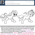  angry bitterplaguerat black_and_white crown dialogue diamond_tiara_(mlp) earth_pony english_text equine friendship_is_magic horn horse mammal monochrome my_little_pony pony ruby_pinch_(mlp) running scared text tiara unicorn 
