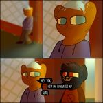  0 2017 ? anthro bear black_fur bombshell_(nitw) brick brown_fur cat chain chain-link_fence clothed clothing comic dagger dark_fur dialogue duo dyed_fur ear_piercing english_text feline fence footwear fur hair hands_in_pockets hi_res hooded_jacket hoodie jacket laces leaning logo mae_(nitw) mammal melee melee_weapon nervous night_in_the_woods notched_ear null_symbol pants piercing shirt sleufoot symbol t-shirt tattoo text weapon whiskers 