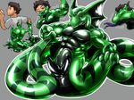  abs animal_genitalia animal_penis anthro goo hemipenes long_tail male multi_penis muscular naga penis reptile rubber scalie sequence shiny slime snake takeover tapering_penis tonde transformation 