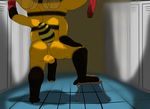  3_fingers 3_toes 4_arms anthro anus arthropod balls bee bench big_penis foreskin hand_on_thigh honey_bee humanoid_penis insect jeremy locker locker_room mikey6193 multi_arm multi_limb nude partially_retracted_foreskin penis toes uncut yellow_body 