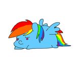  2013 angry animated blue_fur cute ears_up equine female friendship_is_magic frown fur hair horse mammal mt multicolored_hair my_little_pony pegasus pony rainbow_dash_(mlp) rainbow_hair red_eyes simple_background solo white_background wings 