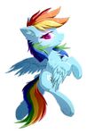  2017 blue_feathers blue_fur cutie_mark digital_media_(artwork) equine feathered_wings feathers female feral friendship_is_magic fur hair mammal morningbullet multicolored_hair my_little_pony pegasus rainbow_dash_(mlp) rainbow_hair simple_background smile solo white_background wings 