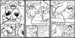  1girl 1guy audrey_page breasts breasts_grab cum cum_in_pussy freckles golden_girl happy_sex hetero huge_breasts insemination large_breasts mask nipples open_mouth orgasm paizuri ponytail pregnant sex simple_background sketch smashmasterson the_developing_adventures_of_golden_girl uncensored 