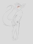  2017 blush breasts digital_media_(artwork) drooling female fingering kobold masturbation monochrome nude open_mouth penetration pussy reptile saliva sarcasticcartoonist_(artist) scalie simple_background sketch solo tagme tongue tongue_out vaginal vaginal_fingering vaginal_masturbation vaginal_penetration white_background 