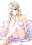  :o arm_at_side ballerina ballet_slippers bare_shoulders blonde_hair blue_eyes blush breasts choker cleavage collarbone commentary_request dress foreshortening fuumi_(radial_engine) head_tilt holding knees_up long_hair looking_at_viewer open_mouth original panties panties_under_pantyhose pantyhose pantyshot pantyshot_(sitting) pink_choker pink_dress pink_footwear ribbon shiny shiny_skin simple_background sitting sleeveless sleeveless_dress small_breasts solo sweat tutu underwear upskirt very_long_hair white_background white_legwear white_panties wrist_ribbon 