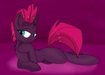  equine eyebrows eyelashes fizzlepop_berrytwist_(mlp) horn horse invalid_tag mammal my_little_pony pony restricted_pallete simple_background tempest_shadow_(mlp) thelasthope unicorn 