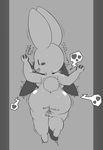  &lt;3 anthro big_butt blush_sticker breasts butt dialogue female greyscale hand_holding japanese_text k--10 lagomorph male male/female mammal monochrome precum rabbit sex smile speech_bubble sweat text thigh_sex tongue tongue_out translation_request 