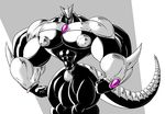  abdomen bulge dragmon male muscular muscular_male nipples pecs rubber 