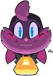  2017 alpha_channel anthro bat batgirl_(vimhomeless) blue_eyes blush clothing cute female headshot_portrait icon looking_at_viewer mammal mask portrait simple_background smile solo super_planet_dolan transparent_background vimhomeless 