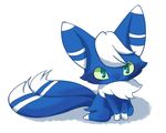  5:4 ambiguous_gender anthro japanese_meowstic kemono looking_at_viewer meowstic nintendo pok&eacute;mon pok&eacute;mon_(species) simple_background sitting solo video_games white_background 