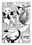  2014 balls comic english_text erection feral greyscale hi_res insomniacovrlrd looking_at_viewer male mammal monochrome nintendo open_mouth penis pikachu pok&eacute;mon pok&eacute;mon_(species) precum rape_face rodent sitting tapering_penis text video_games 