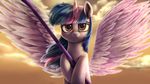  2017 chryseum detailed_background digital_media_(artwork) equine feathered_wings feathers female friendship_is_magic fur hair hooves horn mammal my_little_pony outside purple_eyes purple_feathers purple_fur purple_hair smile solo twilight_sparkle_(mlp) winged_unicorn wings 