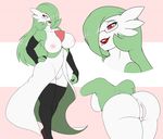  2017 anthro big_breasts breasts butt digital_media_(artwork) female gardevoir mother nintendo nipples parent pok&eacute;mon pok&eacute;mon_(species) presenting pussy solo tattoorexy thick_thighs video_games 