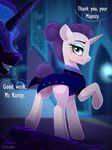  2017 butt butt_pose dialogue duo english_text equine eyeshadow feathered_wings feathers female feral friendship_is_magic hair hi_res hooves horn krrrokozjabrra looking_at_viewer makeup mammal my_little_pony rarity_(mlp) solo_focus text underhoof unicorn winged_unicorn wings 