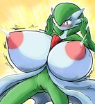  big_breasts blush breast_expansion breasts female gardevoir huge_breasts hyper hyper_breasts inflation inverted_nipples lactating nintendo nipples pok&#233;mon pokemon pussy sparrow sparrow_(artist) video_games 