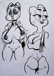  2017 4_fingers annoyed anthro big_breasts big_thighs bikini bottomless breasts butt cartoon_network cat choker cleavage clothed clothing collage exhibitionism eyelashes feline female half-closed_eyes hi_res horny_(disambiguation) isolatedartest_(artist) lipstick looking_aside looking_at_viewer makeup mammal micro_bikini nicole_watterson nipples open_mouth open_shirt purse pussy sketch solo spiral_eyes standing swimsuit the_amazing_world_of_gumball thigh_gap thong traditional_media_(artwork) whiskers wide_eyed 