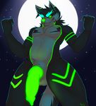  &#039;^&#039; diegojhol draeus knot male male_focus moon muscular neon night penis smile solo star 
