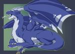  2017 blue_fur caeruleus claws comic digestion dragon eating eskaria145 feral fluffy food forced fur furred_dragon hi_res horn hungry lothar male multicolored_fur open_mouth oral_vore scalie size_difference teeth tongue tongue_out vore white_fur yawn 