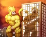  backsack balls butt dragon_ball dragon_ball_gt dragon_ball_z fur macro oozaru primodrago red_eyes yellow_fur 