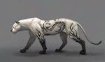  ambiguous_gender cat digital_media_(artwork) feline feral greyscale jademere mammal monochrome paws solo standing tattoo 